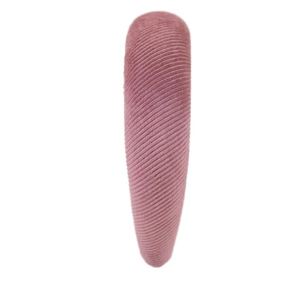 Lele Sadoughi Corduroy Padded Headband Blush Pink NWOT